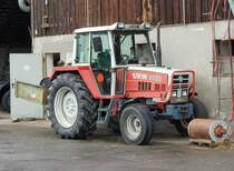 =Steyr 8080 steht im Oktober 2019 in Höchst/Österreich