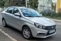 Lada Vesta, gesehen in Februar, 2020.