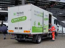 =MAN der Firma HELBOK steht im Oktober 2019 in Bregenz