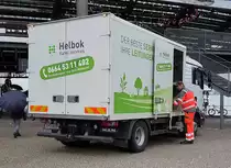 =MAN der Firma HELBOK steht im Oktober 2019 in Bregenz