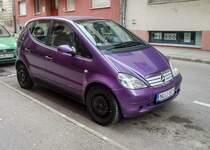 Mercedes-Benz A-Klasse (lila), gesehen am 29.02.2020.