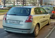 Fiat Stilo von hinten, fotografiert in März, 2020.