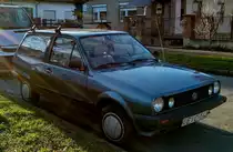 VW Polo Mk2, fotografiert in März, 2020.