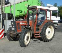 =Fiat 45-66 DT steht zur Betankung in Hünfeld, Juli 2020