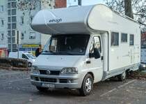 Elnagh Wohnmobile auf dem Basis eines Fiat Ducato. Foto: Dezember 2019