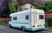 Rückansicht: Weinsberg Imperiale Wohnmobile auf dem Basis eines Fiat Ducato. Foto: Juni 2020