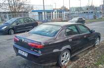 Rückansicht: Alfa-Romeo 166, gesehen in Januar, 2020.