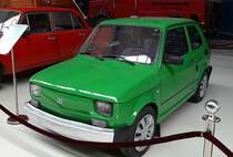 =Polski Fiat 126 steht im August 2020 im technischen Museum Prora