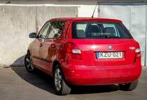 Skoda Fabia Mk2 Rückansicht. Foto: März, 2020.