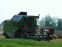 M�hdrescher CLAAS  Dominator 88S  beim ernten eines Weizenfeldes Nahe Ried i.I. 070719