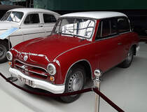 =Sachsenring P 70, ausgestellt im technischen Museum Prora, 08-2020