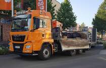 =MAN TGS von PEEGUT-Bau steht im Juli 2020 in Hünfeld