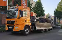 =MAN TGS von PEEGUT-Bau steht im Juli 2020 in Hünfeld