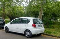 Chevrolet Aveo Hatchback, von Hinten  fotografiert in April, 2020.