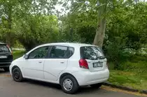 Chevrolet Aveo Hatchback, von Hinten  fotografiert in April, 2020.