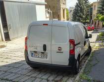 Rückansicht: Fiat Fiorino aufgenommen in Mai, 2020.