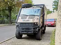 BREMACH, ein Allrad-Spezialist an der Mauer des zukünftigen Buga Geländes 2021 in Erfurt, gesehen am 28. Augsut 2020.