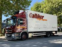 Ein MB Actros von Galliker Transport am 8.9.20 in Bern Bethlehem.