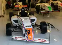 Verletzter Formula Renault Rennwagen auf dem Hungaroring Paddoc beim Blacpain GT Series (September, 2019)