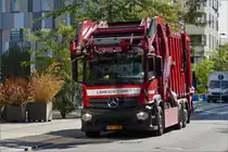 Mercedes Benz Actros Müllentsorgungsfahrzeug gesehen 09.2020.