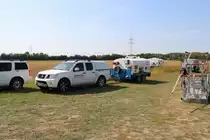 Zeppelin NT Nissan SUV mit Tankanhänger am 13.09.20 in Bad Homburg 