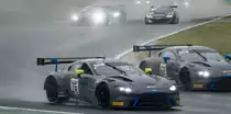 Aston-Martin Vantage GT3 auf dem Hungaroring beim regnerischen Wetter (September, 2019).