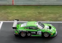 Porsche 911 GT3 Rennversion auf dem Hungaroring beim regnerischen Wetter (September, 2019).