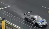 Audi R8 GT3 auf dem Hungaroring beim regnerischen Wetter (September, 2019).