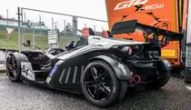 Rückansicht: KTM X-Bow. Foto: Innenparkplatz des Hungaroring. September, 2019