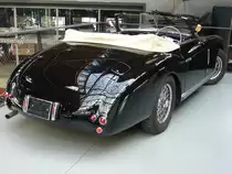 Heckansicht eines Alfa Romeo 6C 2500 SS Super Sport Cabriolet mit einer Karosserie von Pininfarina aus dem Jahr 1949. Der Sechszylinderreihenmotor dieser Schönheit hat einen Hubraum von 2443 cm³ und leistet 110 PS. Classic Remise Düsseldorf am 17.09.2020.