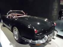 Heckansicht eines Lancia Aurelia B24 Spider aus dem Jahr 1954. Ausstellung  PS, ich liebe Dich  im Kunstpalast Düsseldorf im Januar 2019.