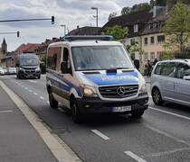 =MB Sprinter der Polizei unterwegs in Würzburg im August 2020