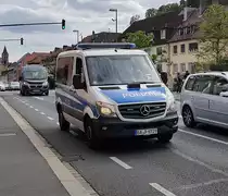 =MB Sprinter der Polizei unterwegs in Würzburg im August 2020