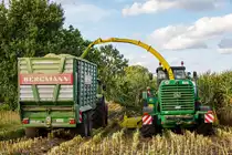 24.9.2020 Maishäcksler bei der Arbeit in Zetel Bohlenberge