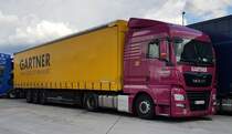 =MAN-Sattelzug der Spedition GARTNER, 08-2020