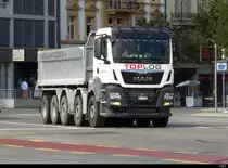 MAN Kipper unterwegs in der Stadt Solothurn am 22.09.2020