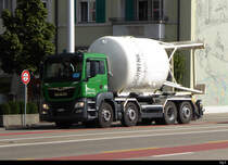 MAN mit einem Beton Silo unterwegs in der Stadt Solothurn am 22.09.2020