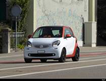 Weiss-Brauner Smart in der Stadt Solothurn am 22.09.2020