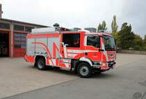 Nagelneues MAN TGM Basis LF der Berufsfeuerwehr Wiesebaden am 26.09.20 an der Wache 1