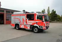 Nagelneues MAN TGM Basis LF der Berufsfeuerwehr Wiesebaden am 26.09.20 an der Wache 1
