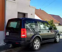 Rückansicht: Land Rover Discovery TDV6 in September, 2020.