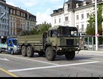 Schweizer Arme - Saurer unterwegs in der Stadt Solothurn am 22.09.2020