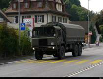 Schweizer Arme - Saurer unterwegs in der Riedtwil am 24.09.2020