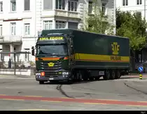 Scania Sattelschlepper unterwegs in der Stadt Solothurn am 22.09.2020
