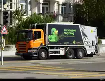 Scania P320 Müllwagen unterwegs in der Stadt Solothurn am 22.09.2020