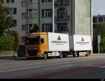 DAF mit Kastenaufbau unterwegs in der Stadt Solothurn am 22.09.2020