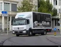 Mercedes Ateco mit Kastenaufbau unterwegs in der Stadt Solothurn am 22.09.2020