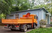 Rückansicht: MAN L2000 fotografiert in Mai, 2020.