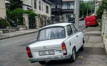 Rückansicht: Trabant 1.1 fotografiert in Mai, 2020