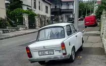 Rückansicht: Trabant 1.1 fotografiert in Mai, 2020